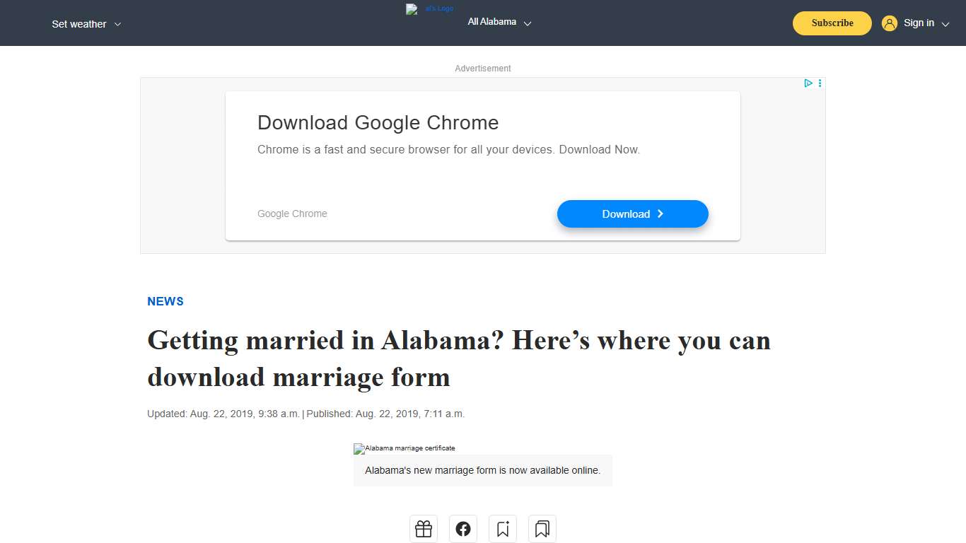 Getting married in Alabama? Here’s where you can download marriage form - al.com